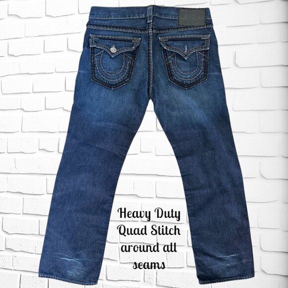 👖 Vintage Men's True Religion Billy Super QT Jeans - Size 38 - Rare Find! 👖 - Picture 10 of 13
